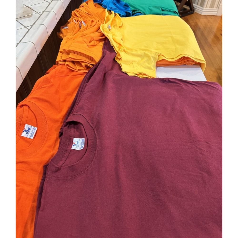 75 Wholesale Lot Mens T-Shirts Yazbek TND Jerzees Pro Club S-3XL Bulk Reseller